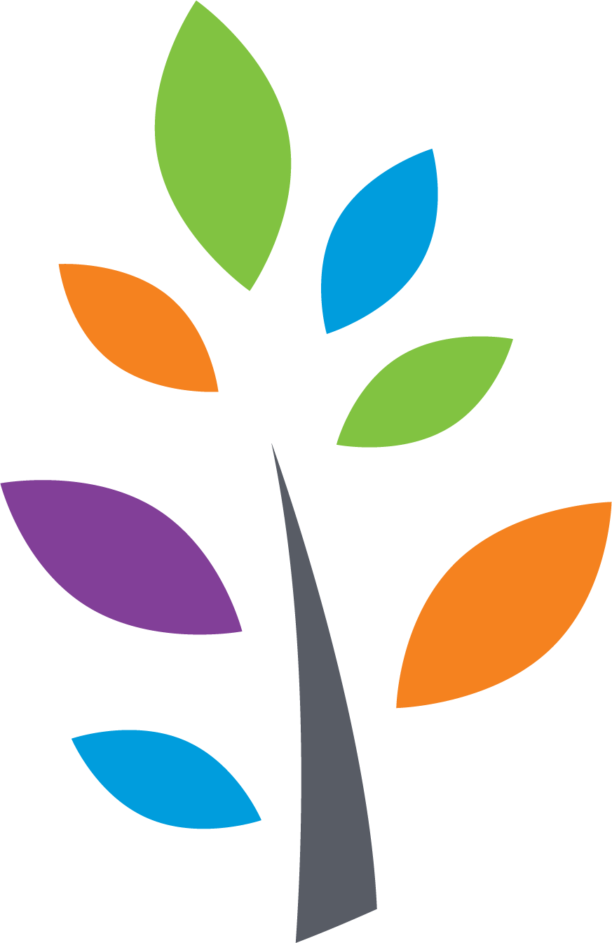 The Heritage Tree — branches with multicolored leaves representing legacy donors
